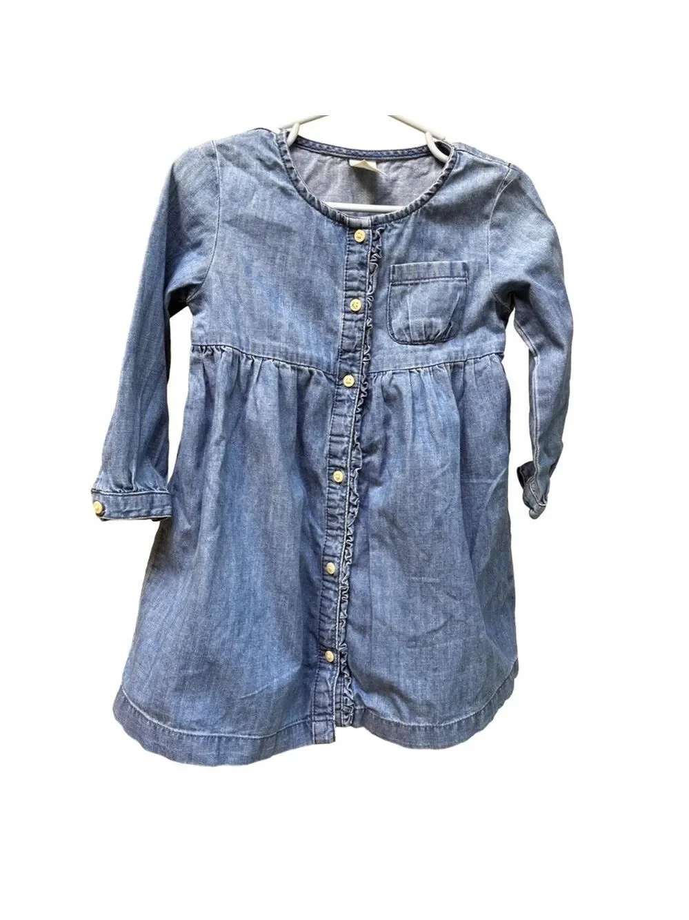 OshKosh B'gosh Blue Denim Dress 24M Button-Up (3 for $12 item)